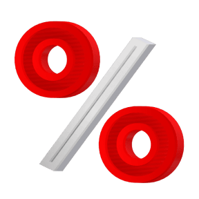 Переваги депозитів від "ПУМБ".Фіксовані ставки. Надійний депозит з фіксованою ставкою - будь яка сума працює на ваш дохід.Зображено символ "відсотка".